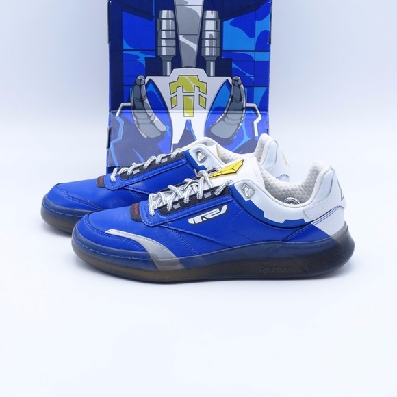 Reebok Mens Power Rangers Club C Legacy - Tennis Shoes Blue/White/Black Size 08.0